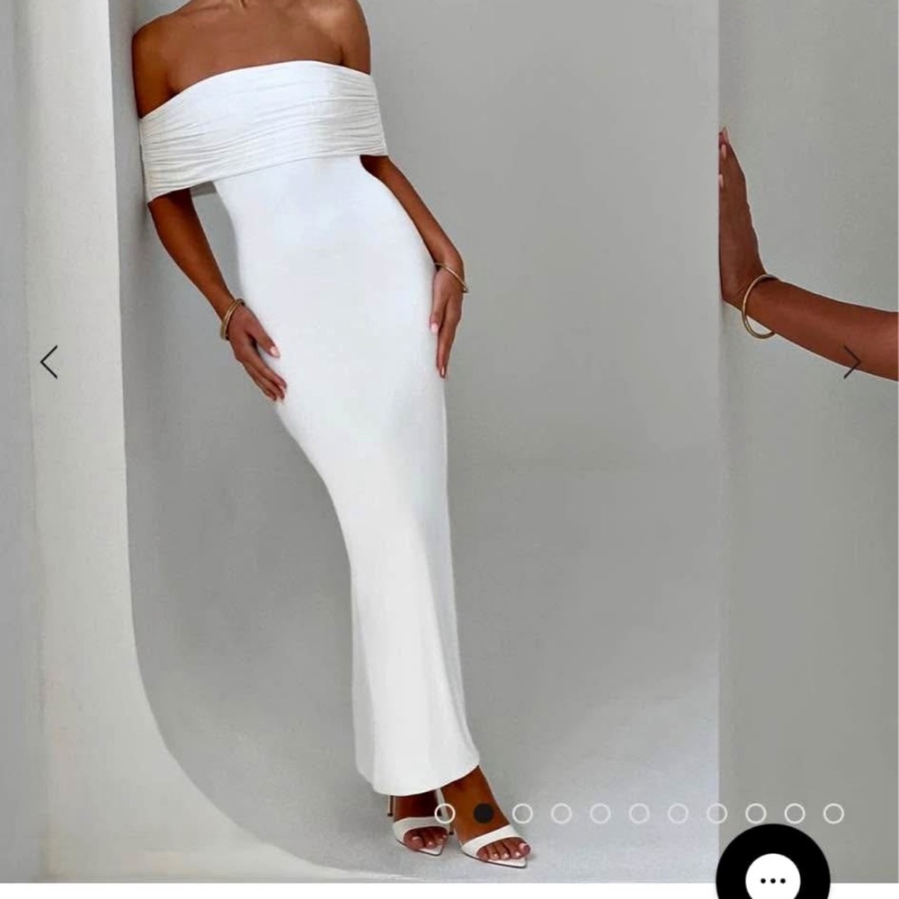 White Off-Shoulder Dress